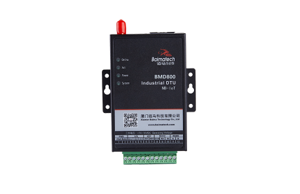 BMD800 NB-IoT 無線數(shù)傳DTU，基于NB-IoT網(wǎng)絡提供窄帶無線通信與低速率數(shù)據(jù)傳輸。NB-IoT物聯(lián)網(wǎng)終端，具有連接量大，覆蓋面廣，穿透性好，功耗低、成本低等強大優(yōu)勢。